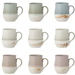 Bloomingville Ash Becher aus Steingut 3er