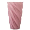 Bloomingville Callo Vase Rose aus Glas