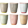 Bloomingville Carla Becher, Steingut 6er