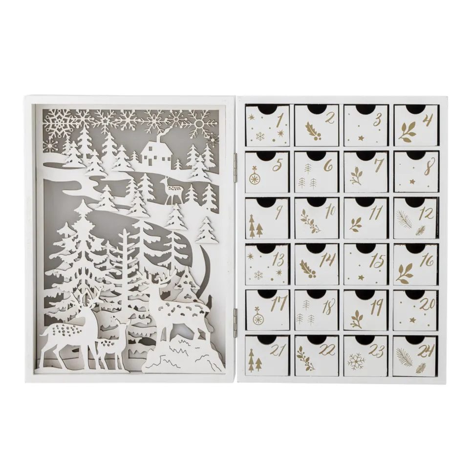 Bloomingville Elimar Adventskalender mit Licht