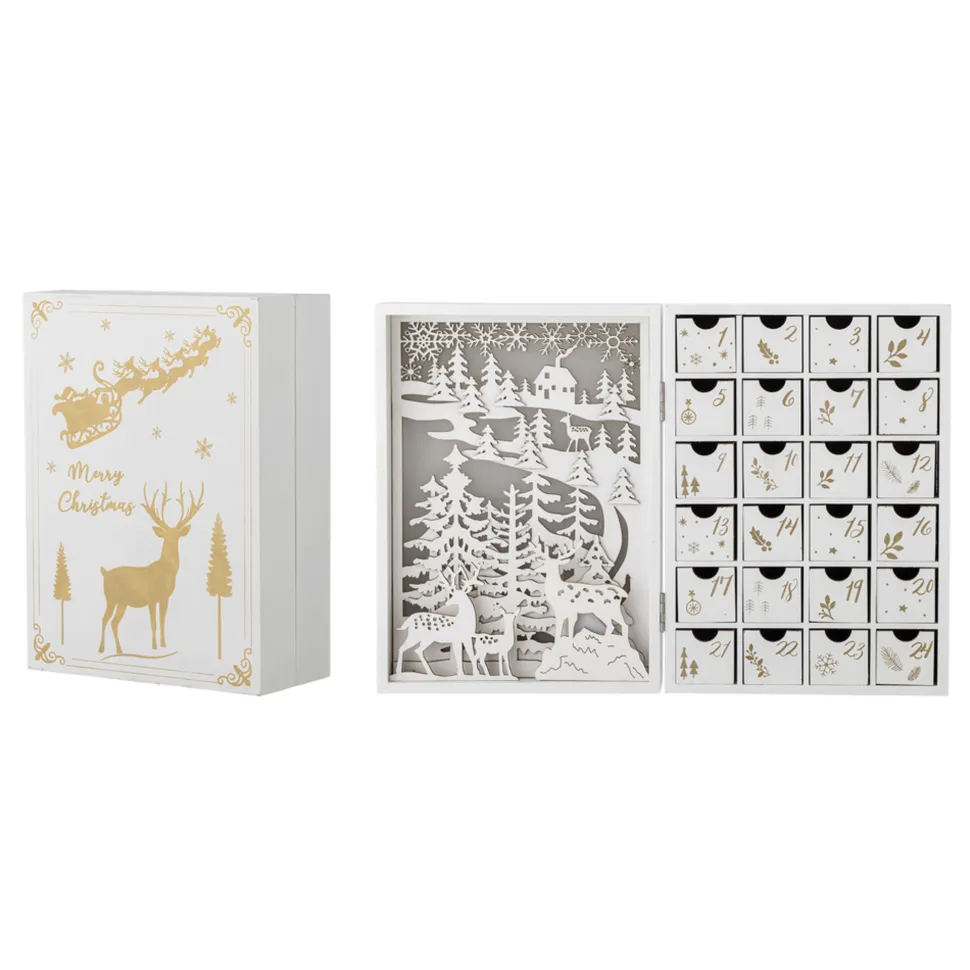 Bloomingville Elimar Adventskalender mit Licht