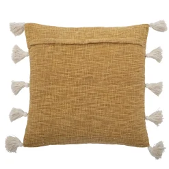 Bloomingville Kissen Emely, Gelb, Baumwolle