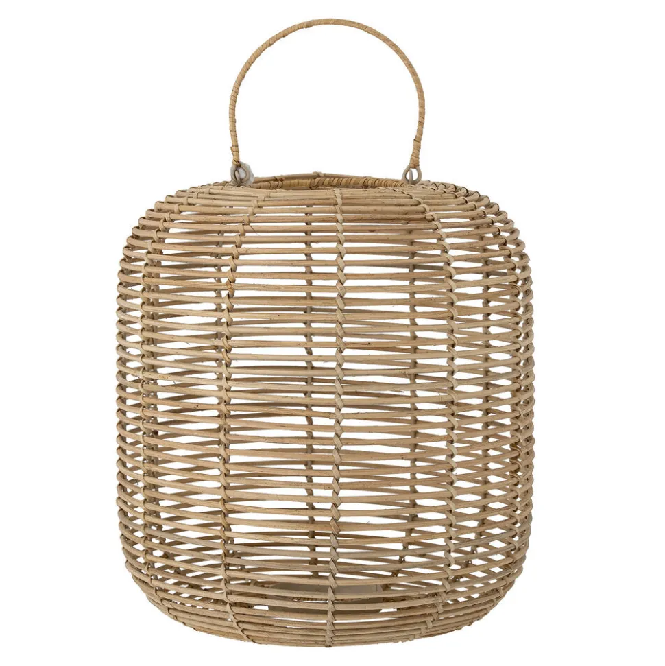 Bloomingville Laterne Nei mit Glas, Rattan