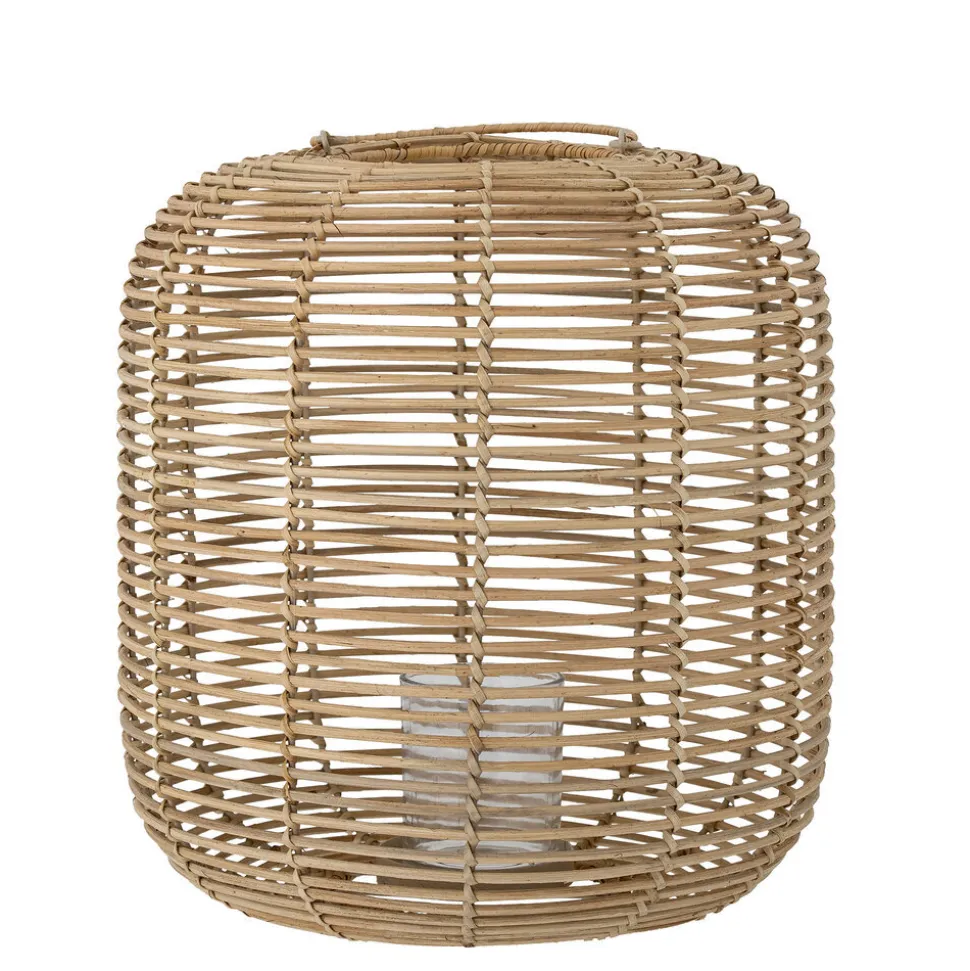 Bloomingville Laterne Nei mit Glas, Rattan