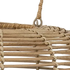 Bloomingville Laterne Nei mit Glas, Rattan