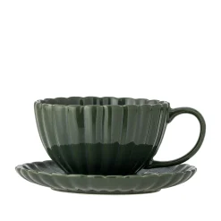 Bloomingville Latina Tasse mit Untertasse, Steingut