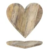 Bloomingville Lotuz Tablett in Herzform aus Mangoholz