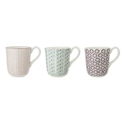 Bloomingville Maya Becher, Steingut, 3er Set
