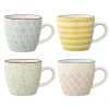 Bloomingville Patrizia Tasse, 4er, Steingut