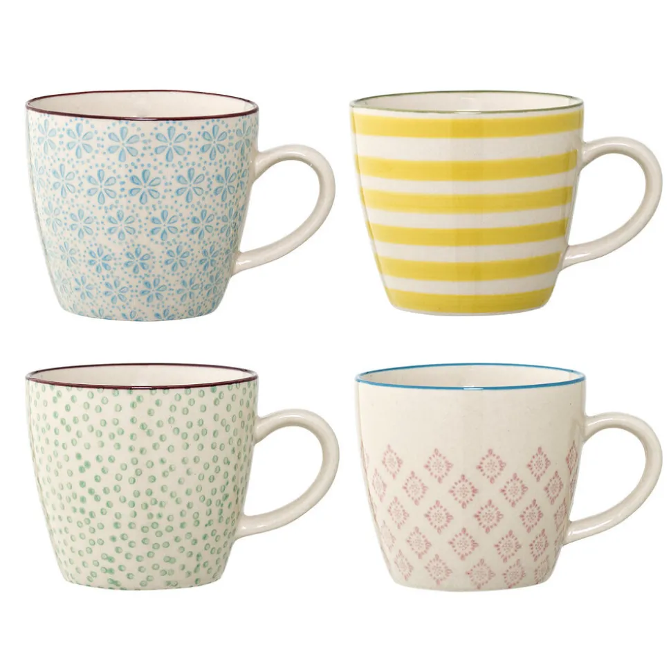 Bloomingville Patrizia Tasse, 4er, Steingut