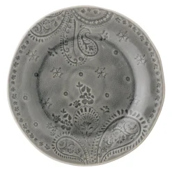 Bloomingville Rani Essteller, Grau, Steingut