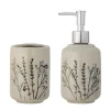 Bloomingville Seifenspender-Set Bea aus Steingut