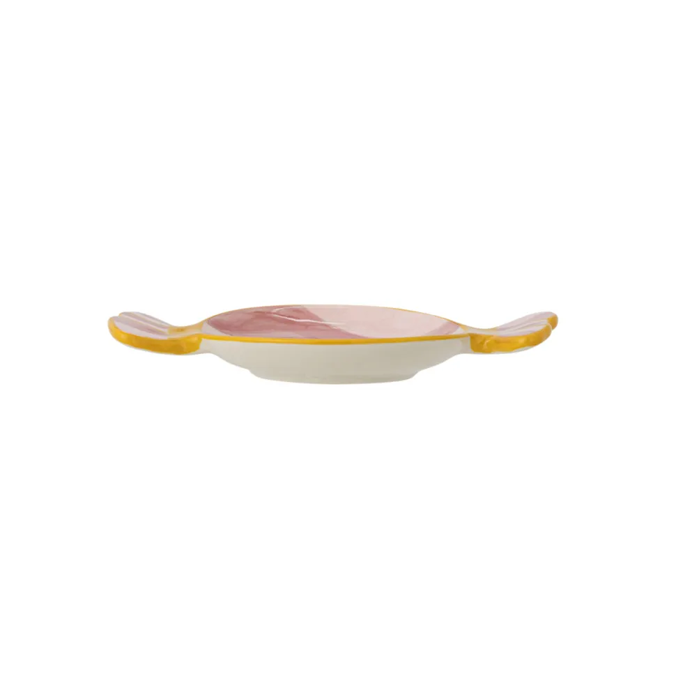 Bloomingville Servierplatte Caramella aus Steingut Rosa