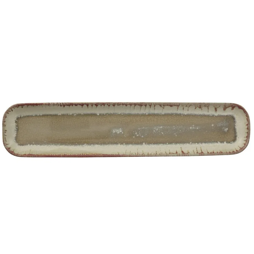 Bloomingville Servierplatte Heather braun, Steingut