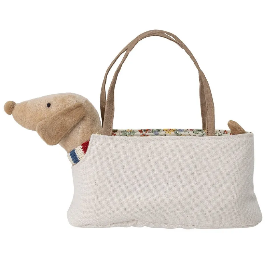 Bloomingville Soft Toy Hund mit Tasche Hilena