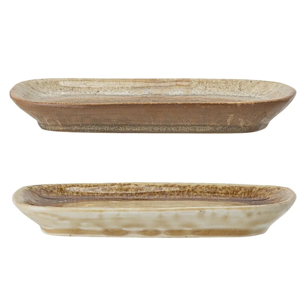 Bloomingville Teller Willow 2er Set aus Steingut
