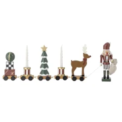 Bloomingville Weihnachtlicher Dekozug Vadim aus Holz