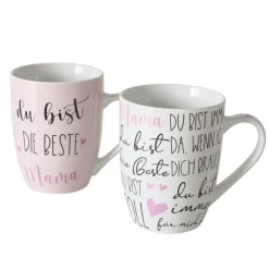 Boltze Becher beste Mama, 2er Set
