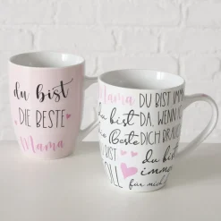 Boltze Becher beste Mama, 2er Set