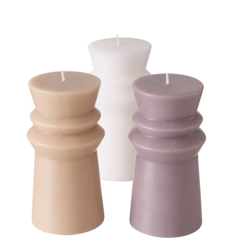 Boltze 3er Set Kerze in Sonderformen