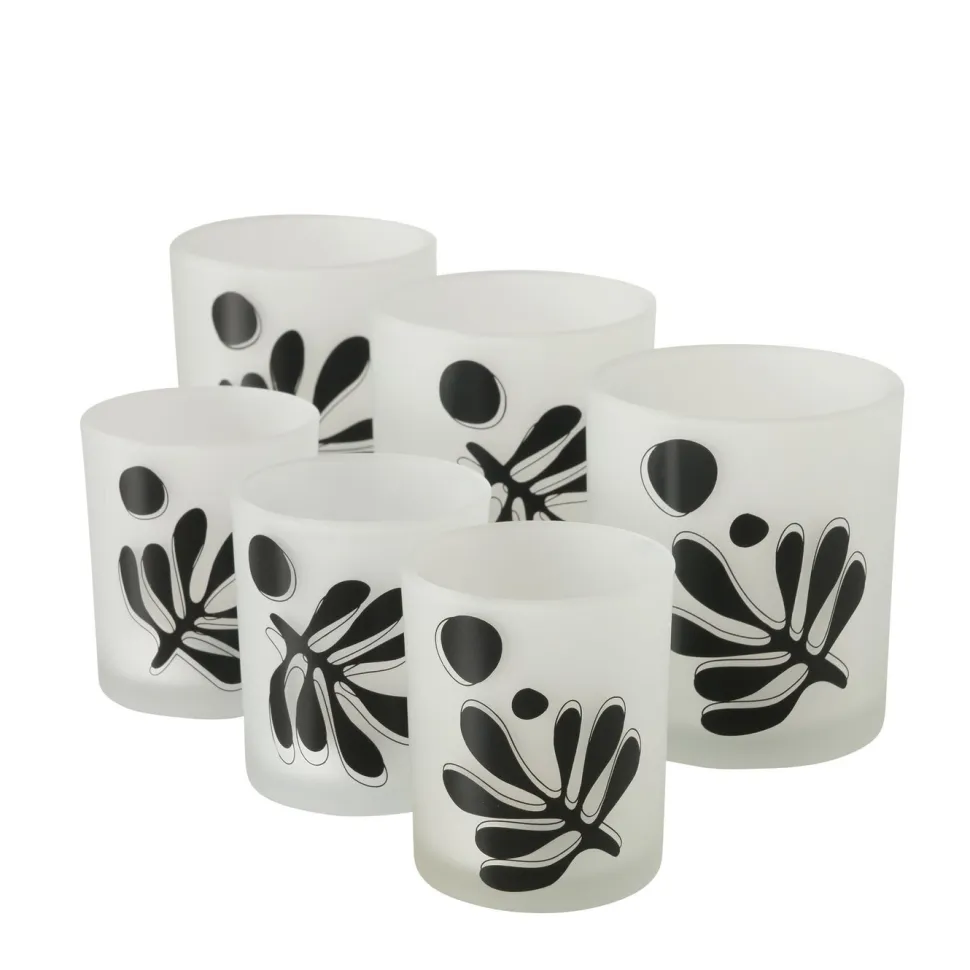 Boltze 2er Set Teelichtglas Matty