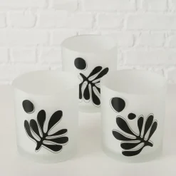 Boltze 2er Set Teelichtglas Matty