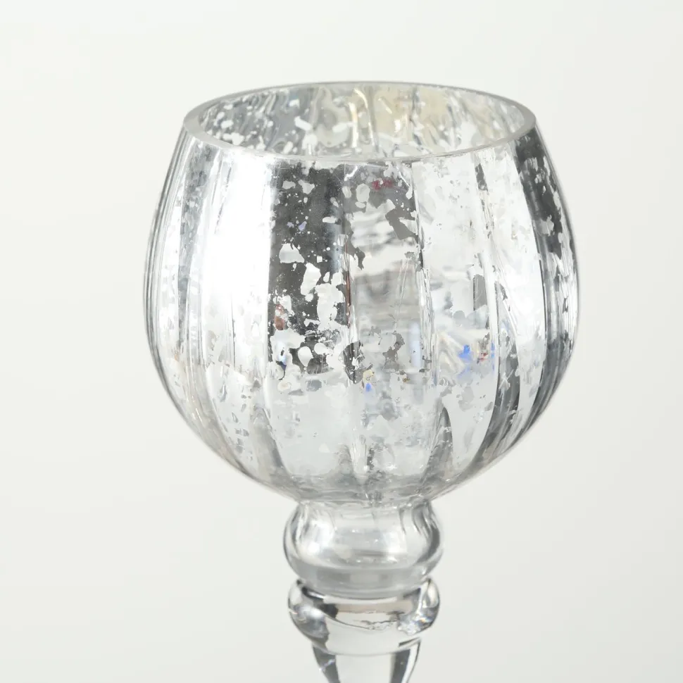 Boltze 3er Set Windlicht Manou silber