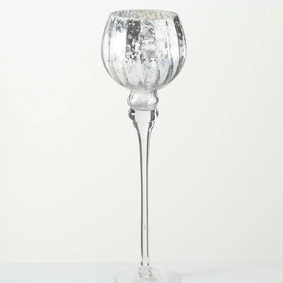 Boltze 3er Set Windlicht Manou silber