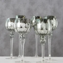 Boltze 3er Set Windlicht Manou silber