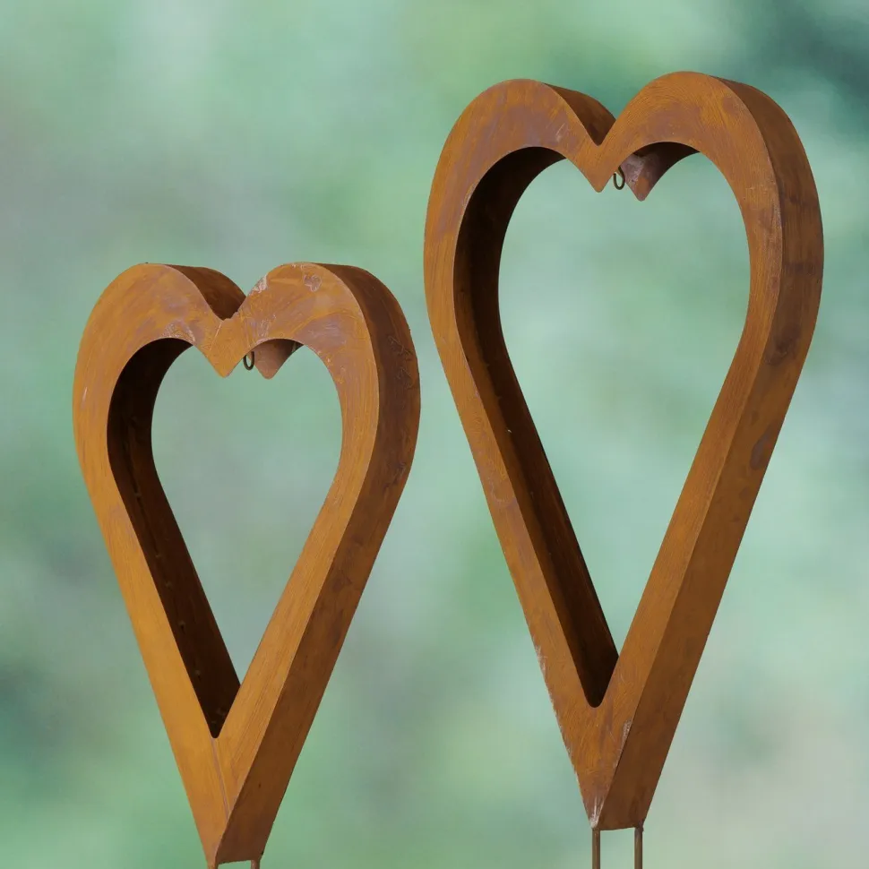Boltze Gartenstab Heart, 2 tlg