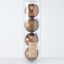 Boltze Große Weihnachtskugeln Ø 10 cm, 4 tlg