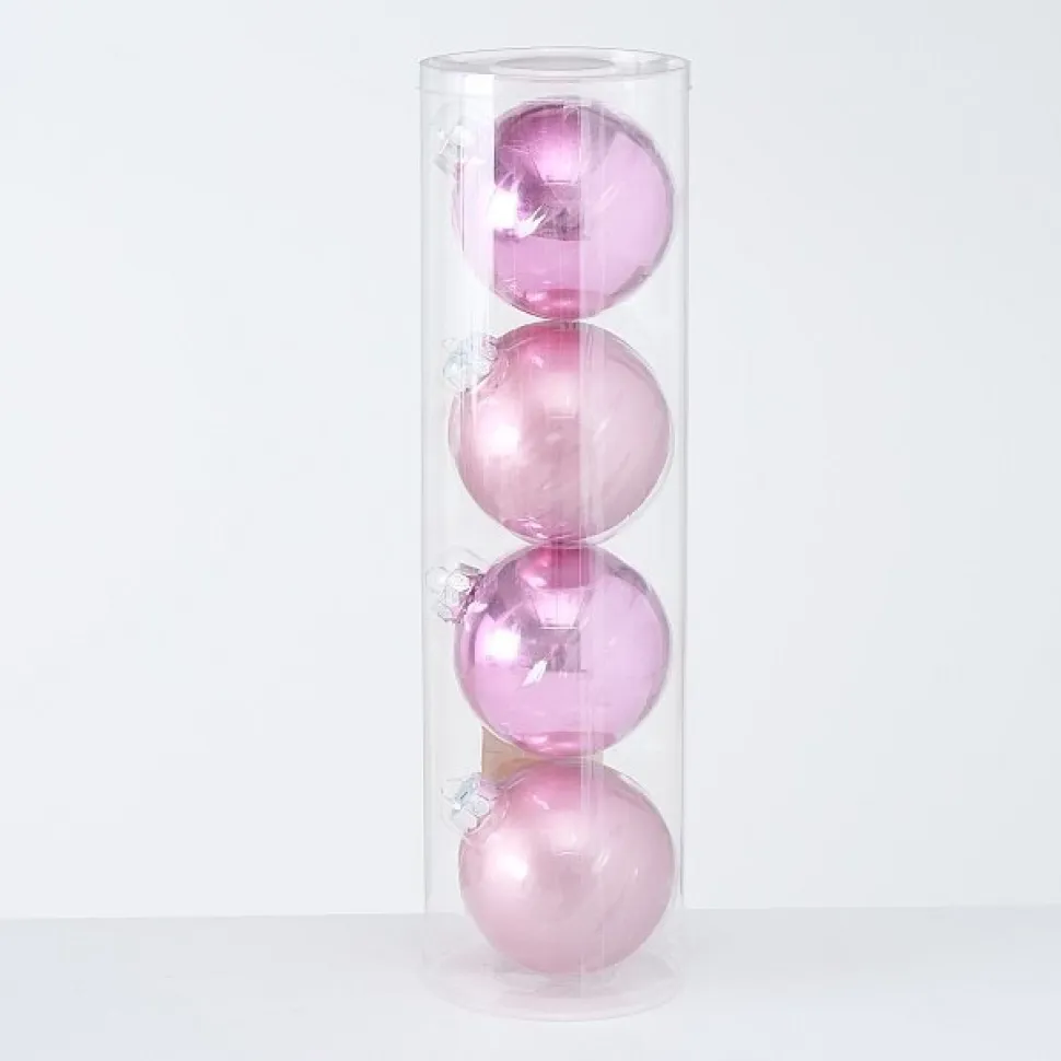 Boltze Große Weihnachtskugeln Ø 10 cm, 4 tlg