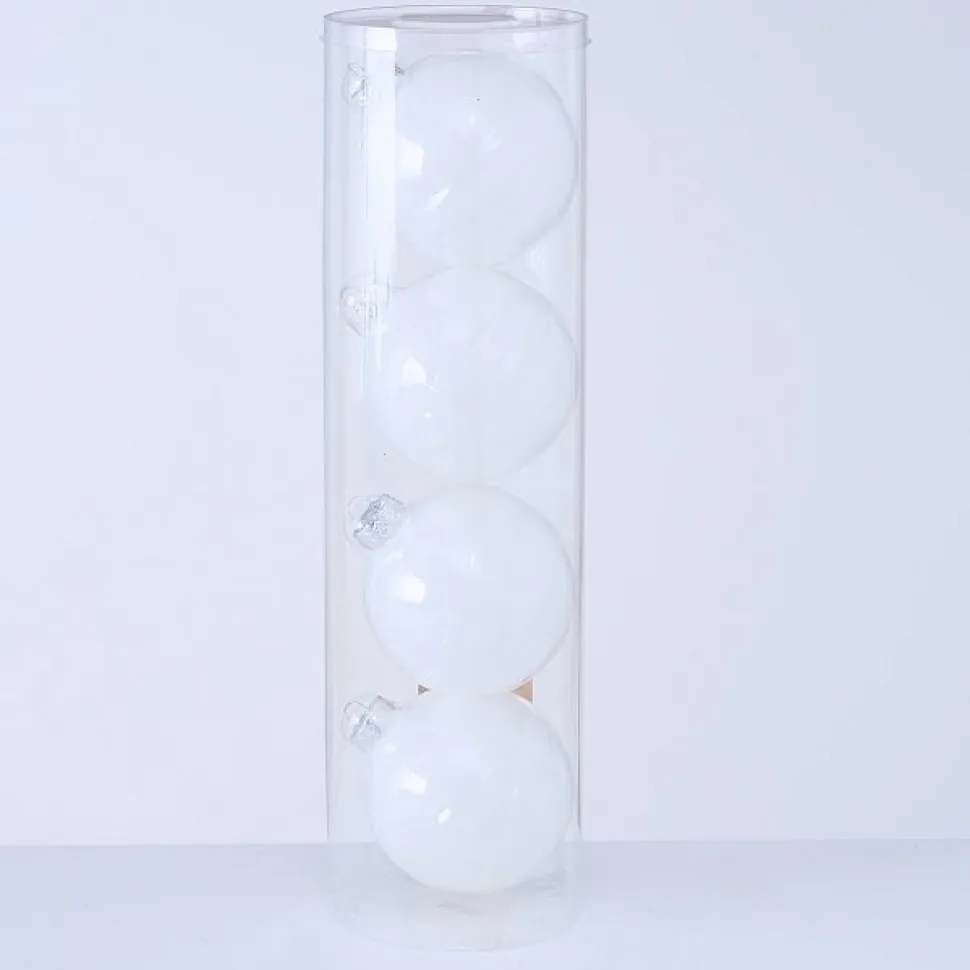 Boltze Große Weihnachtskugeln Ø 10 cm, 4 tlg
