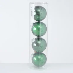 Boltze Große Weihnachtskugeln Ø 10 cm, 4 tlg