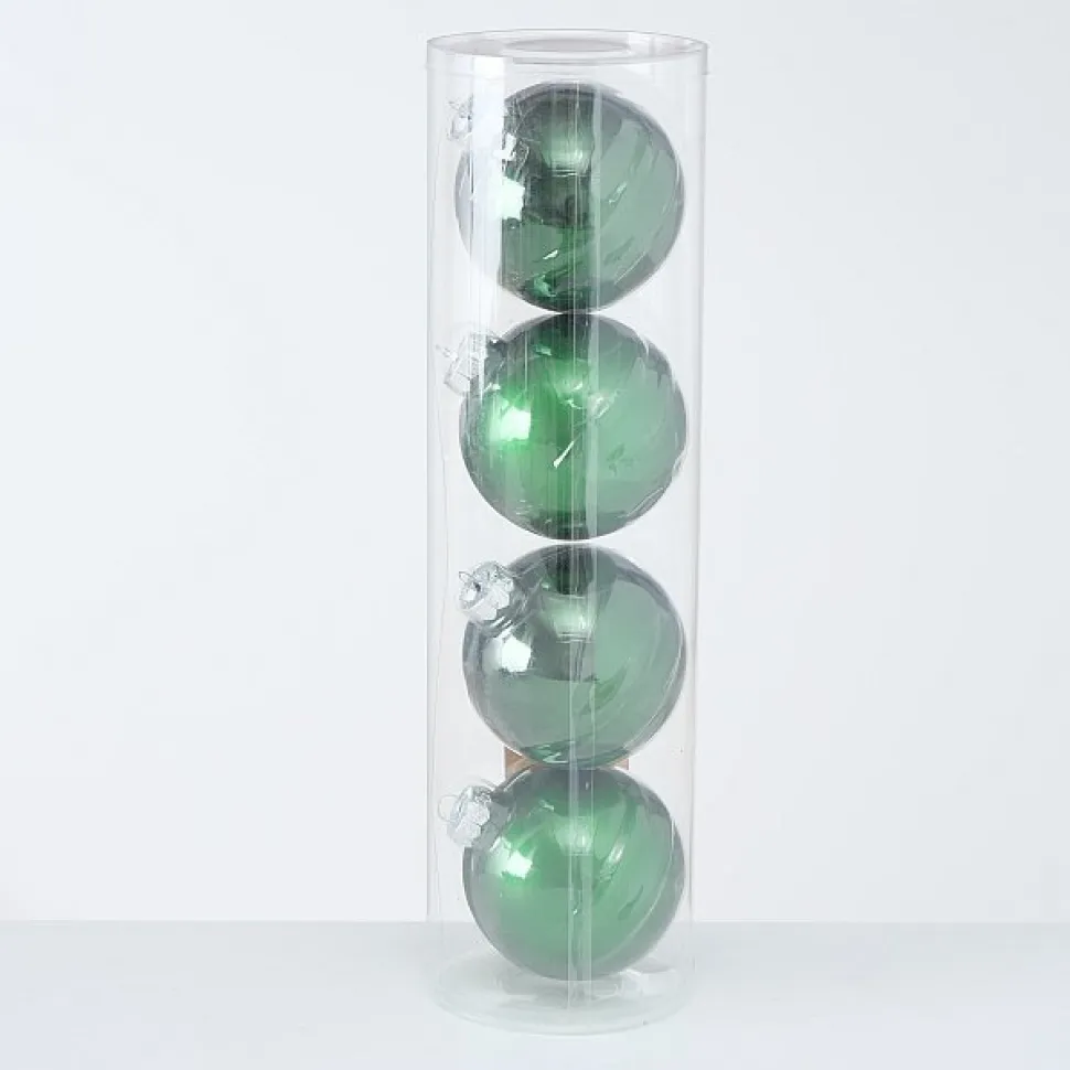 Boltze Große Weihnachtskugeln Ø 10 cm, 4 tlg