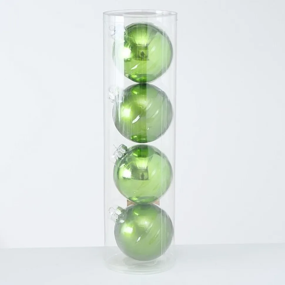 Boltze Große Weihnachtskugeln Ø 10 cm, 4 tlg