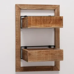 Boltze Holz Pflanzkisten für die Wand Übertopf Aneta