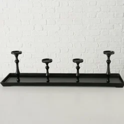 Boltze Kerzenleuchter Furo schwarz