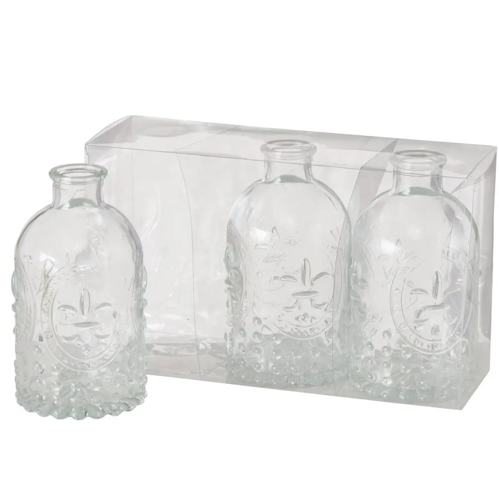 Boltze Vase Country Glas 3er