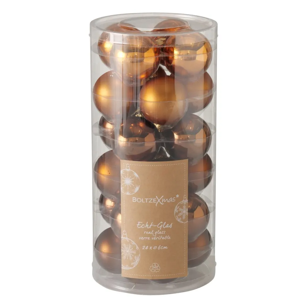 Boltze Weihnachtskugeln Ø 6 cm, 24 tlg