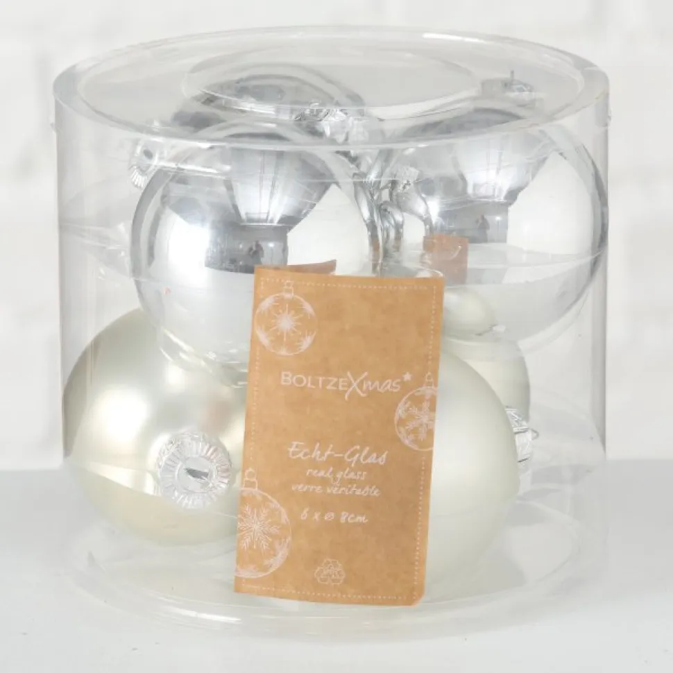 Boltze Weihnachtskugeln Ø 8 cm, 6 tlg