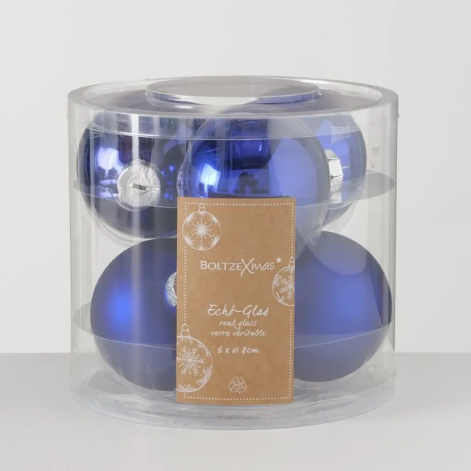 Boltze Weihnachtskugeln Ø 8 cm, 6 tlg