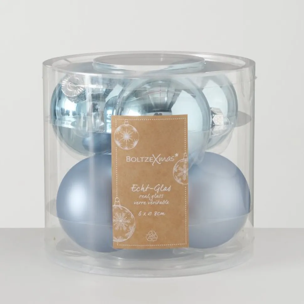 Boltze Weihnachtskugeln Ø 8 cm, 6 tlg