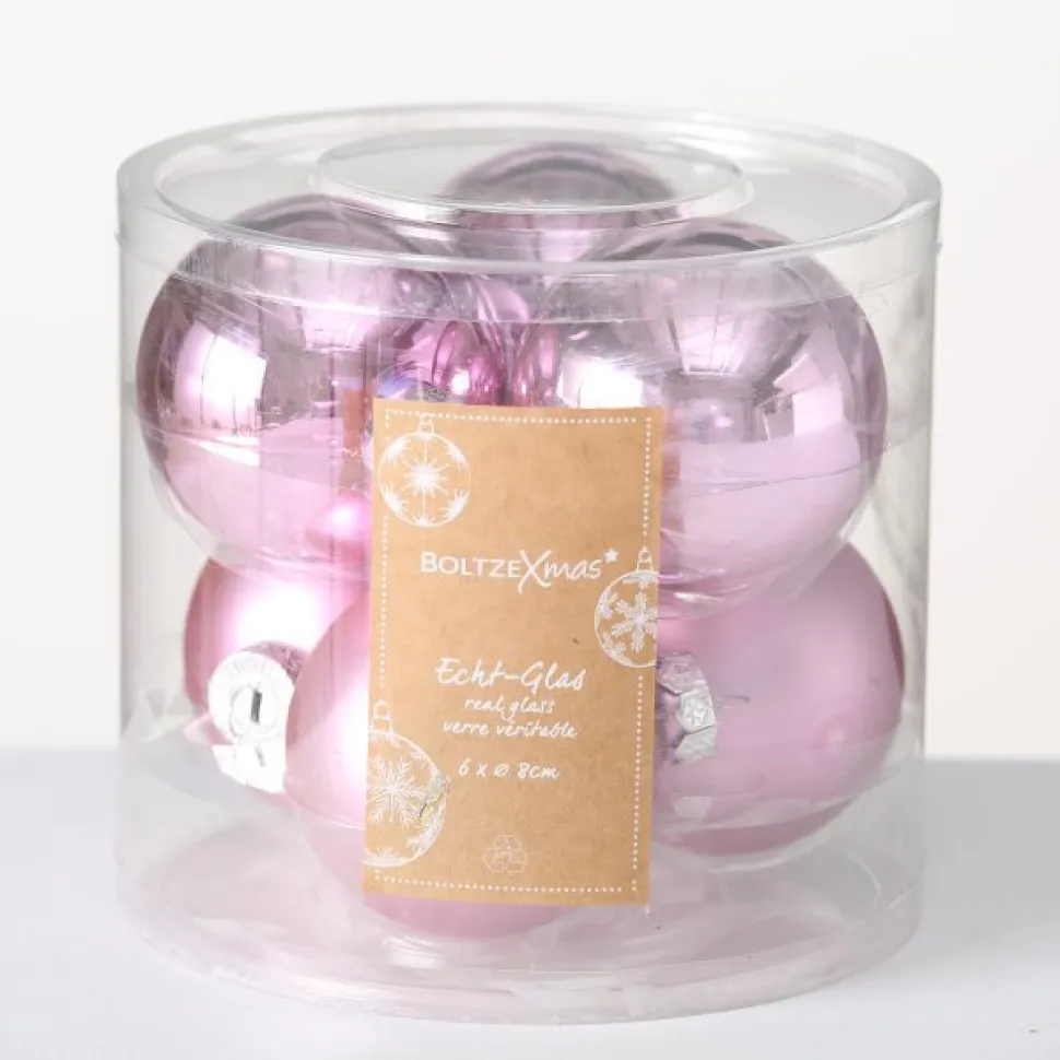 Boltze Weihnachtskugeln Ø 8 cm, 6 tlg