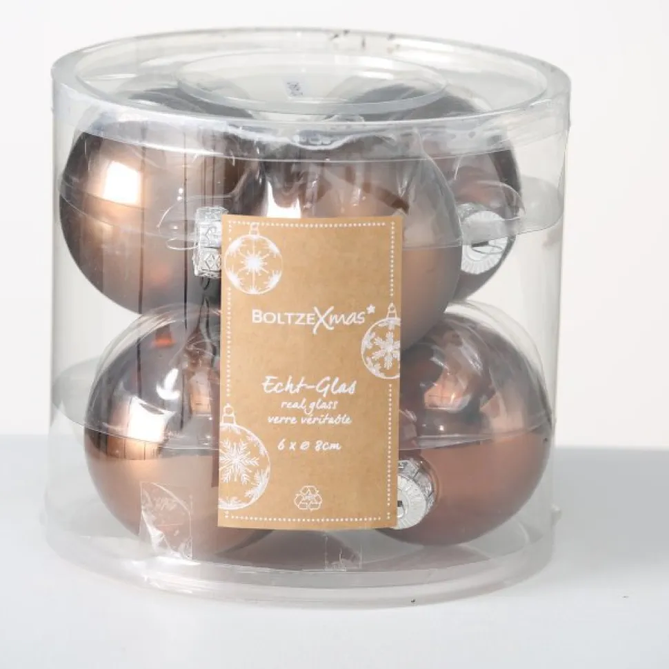 Boltze Weihnachtskugeln Ø 8 cm, 6 tlg