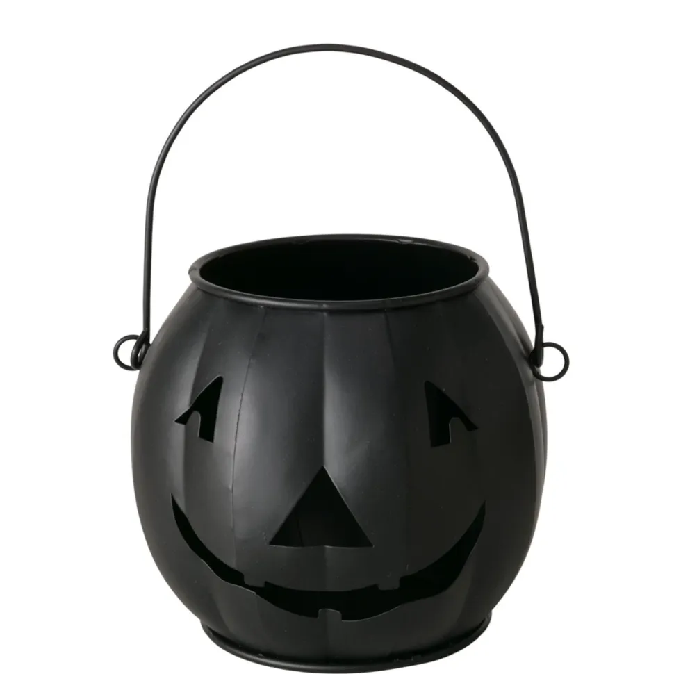 Boltze Windlicht Grimasi Kürbis Halloween