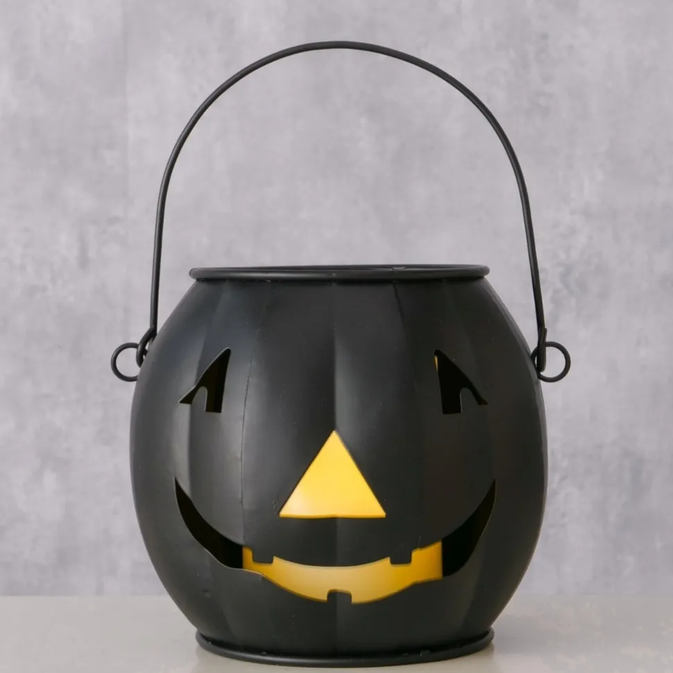 Boltze Windlicht Grimasi Kürbis Halloween