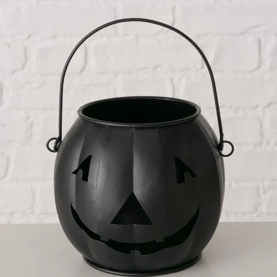 Boltze Windlicht Grimasi Kürbis Halloween