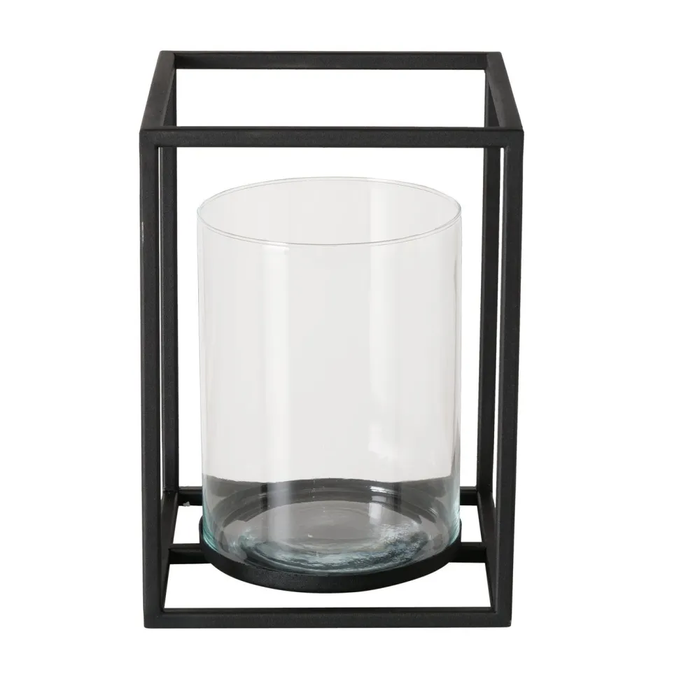 Boltze Windlicht Quantum Metall, Glas