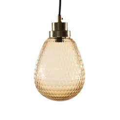 byRoom Bernsteinlampe mit goldener Fassung